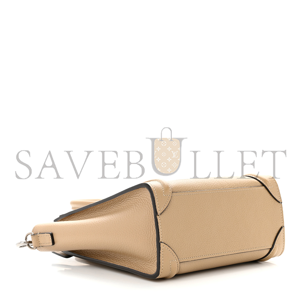 Ce**e drummed calfskin nano luggage dune 1403304 (20*20*10cm)